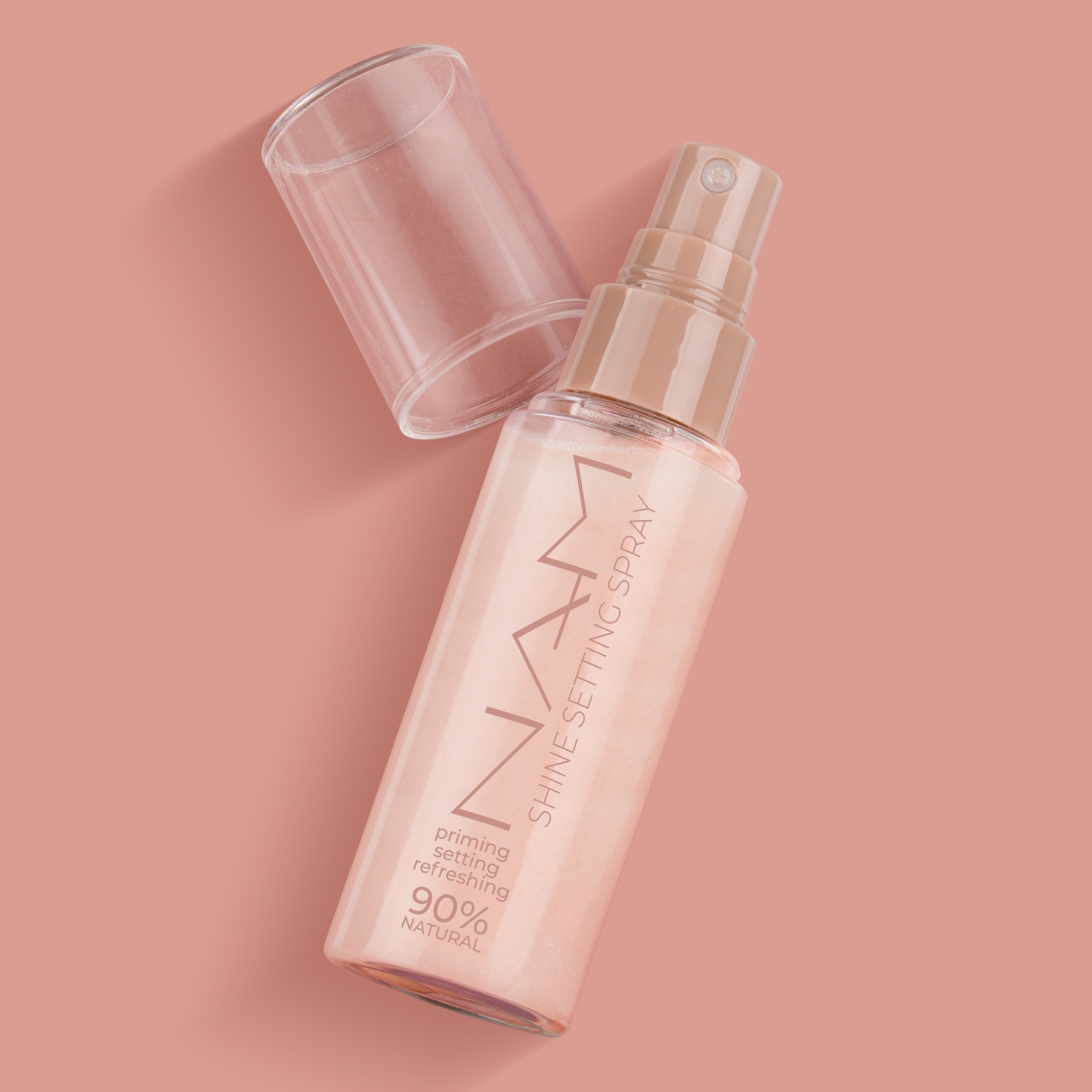 NAM Rozświetlająca mgiełka utrwalająca makijaż Shine Setting Spray