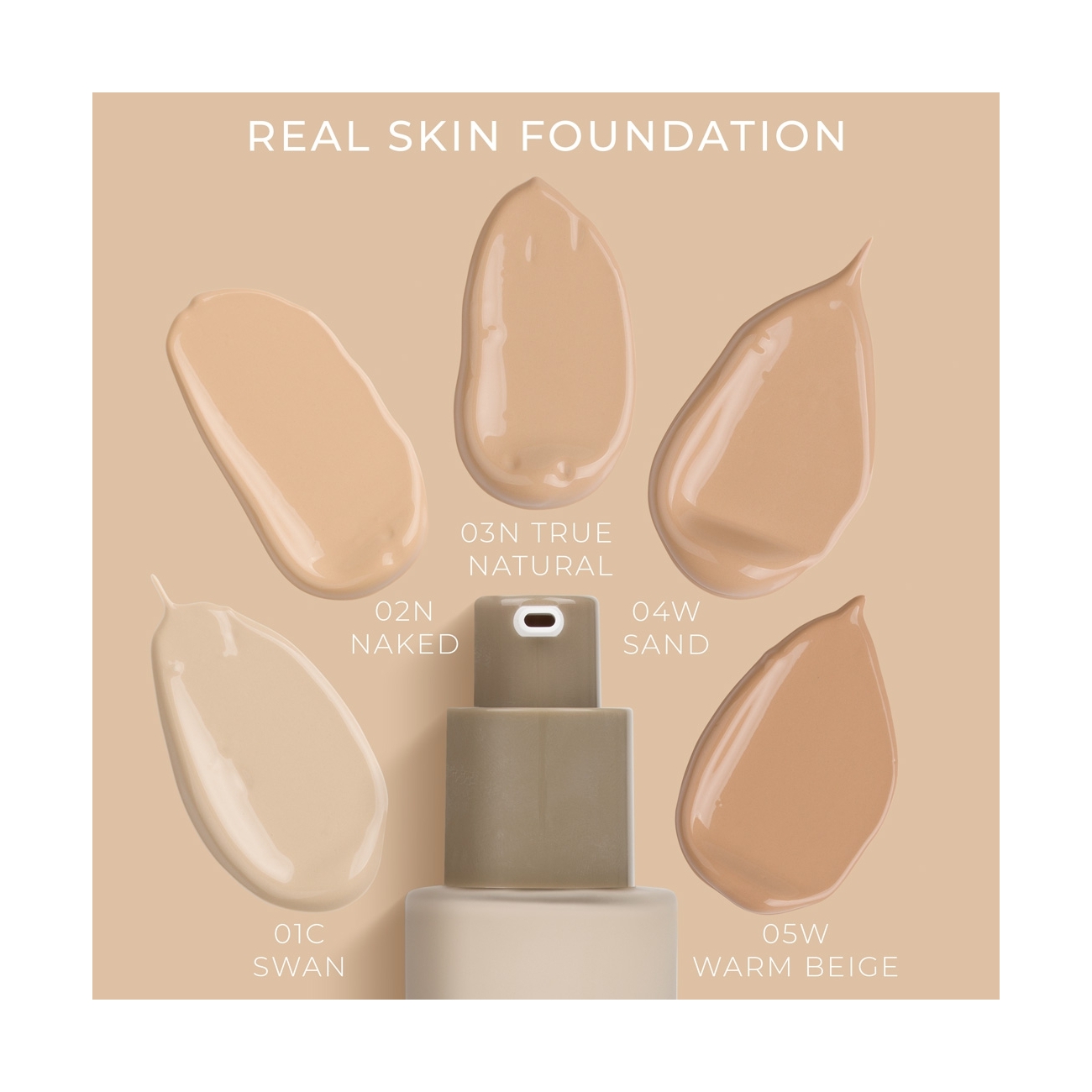 NAM Lekki pielęgnacyjny podkład do twarzy Real Skin Foundation