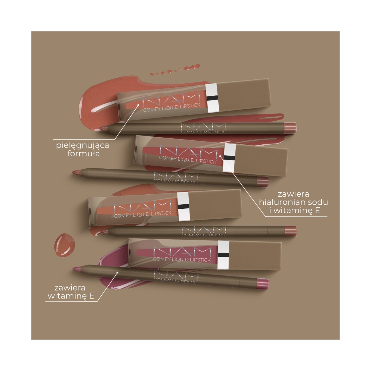 NAM Automatyczna kontur&oacute;wka do ust Comfy Lip Pencil