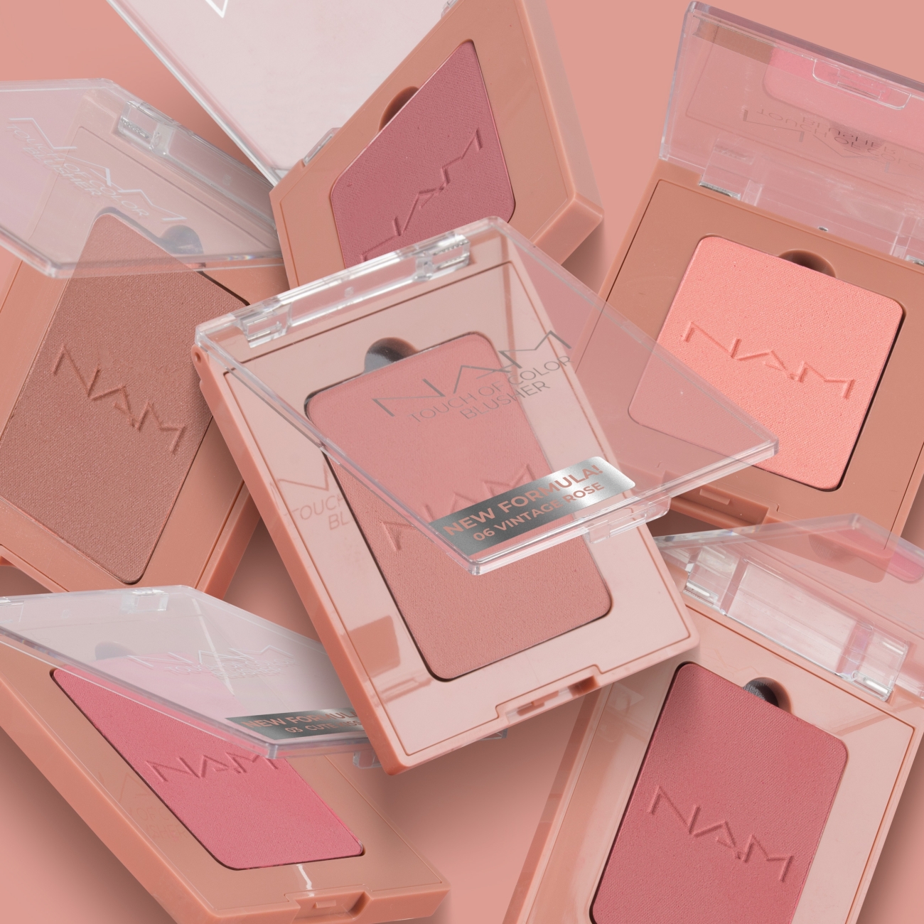 NAM Aksamitny, wygładzający r&oacute;ż do policzk&oacute;w NEW TOUCH OF COLOR BLUSHER