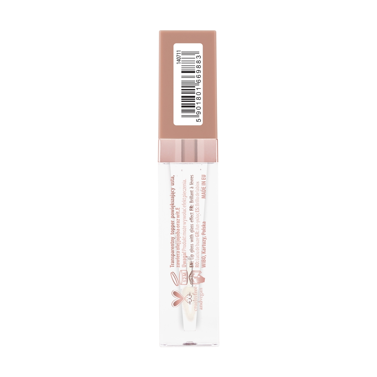 NAM Nawilżający i powiększający top coat do ust Lip Booster