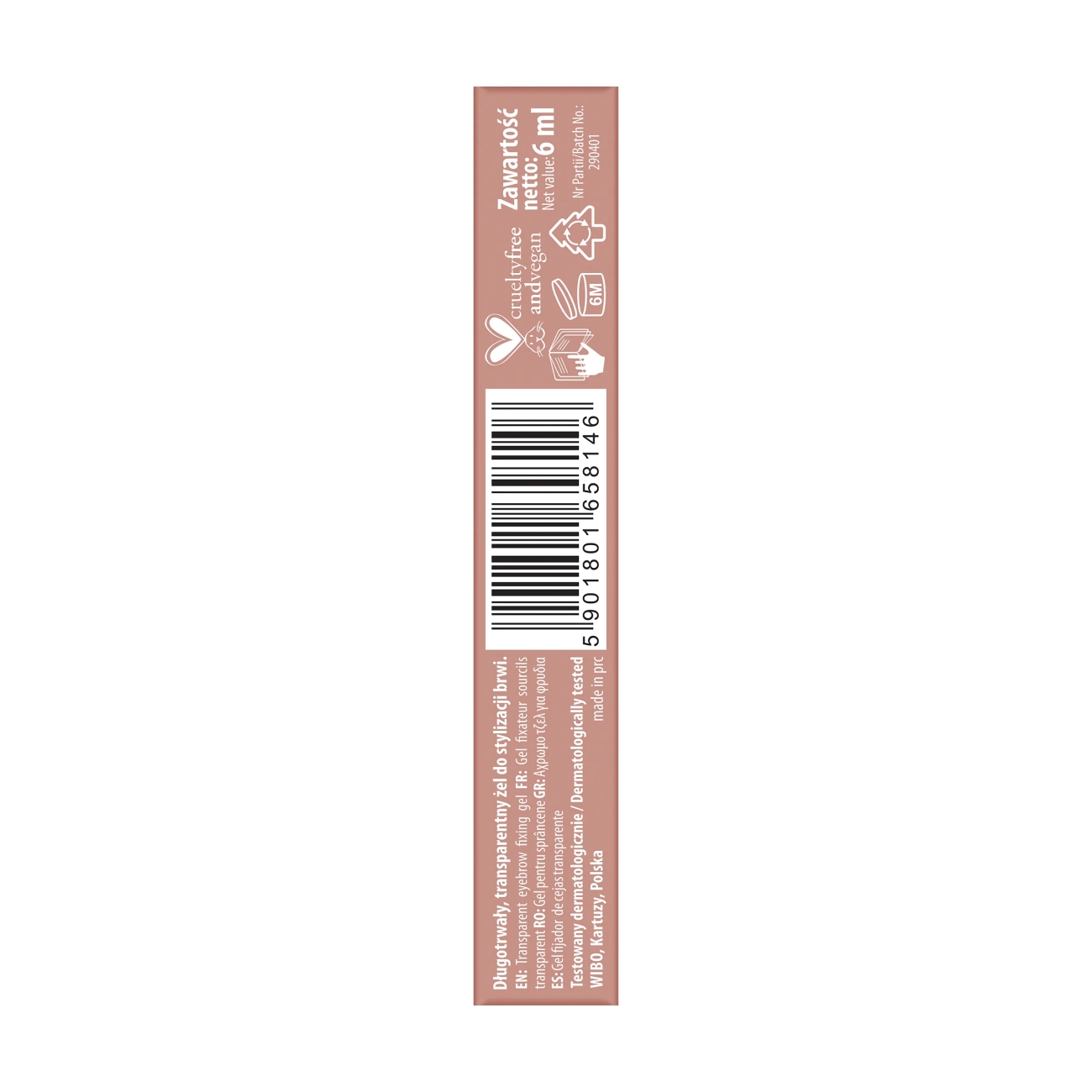 NAM Transparentny żel utrwalający do brwi Transparent Brow Gel