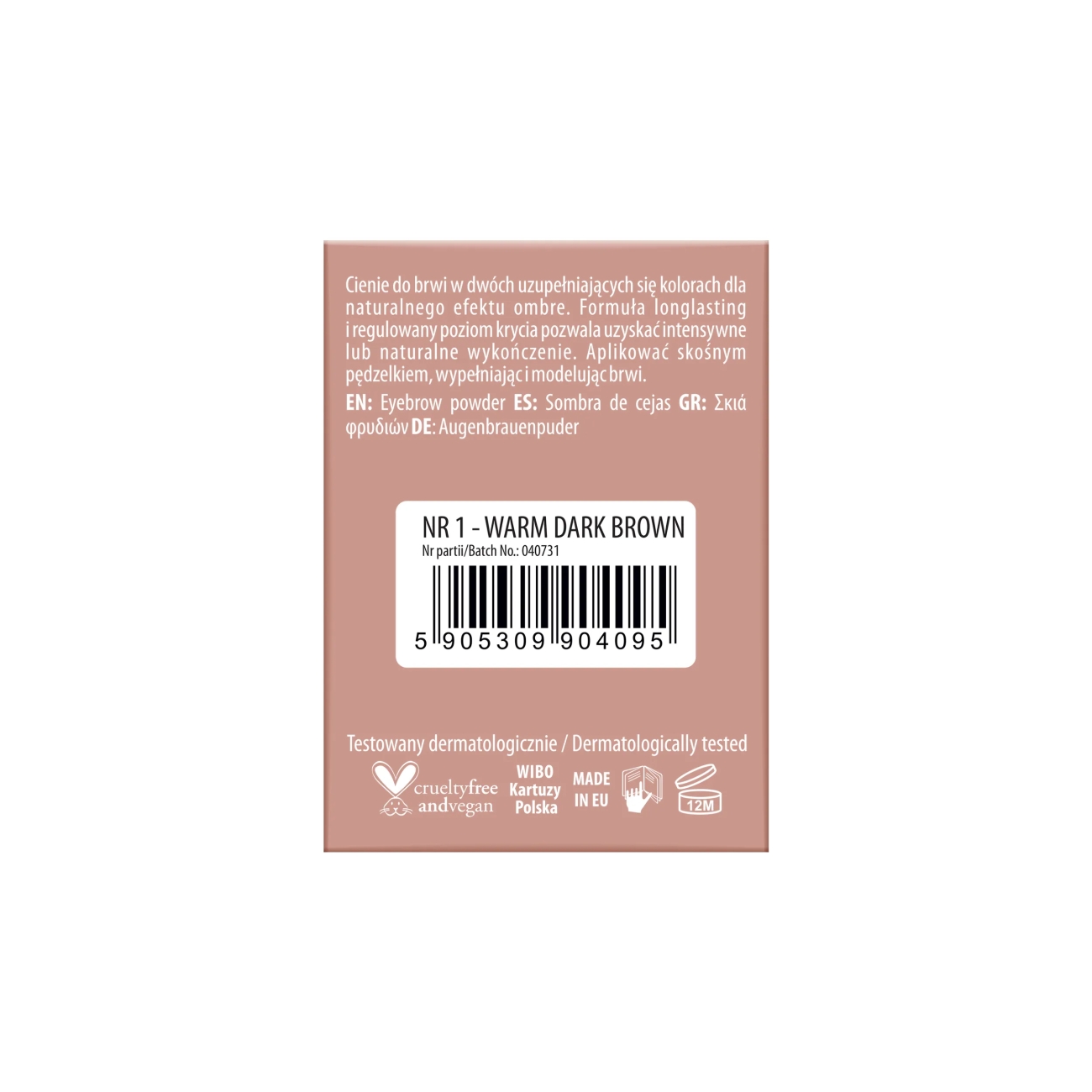 NAM Duo cieni do brwi - refill Eyebrow Powder insert