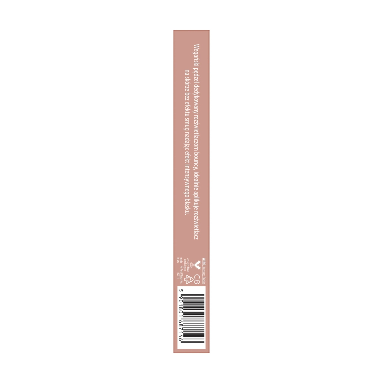 NAM Miękki pędzel do rozświetlacza Bouncy Highlighter Brush