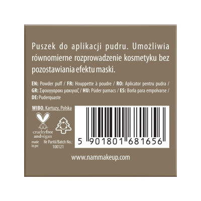 NAM Miękki puszek do pudru Smart Powder Puff