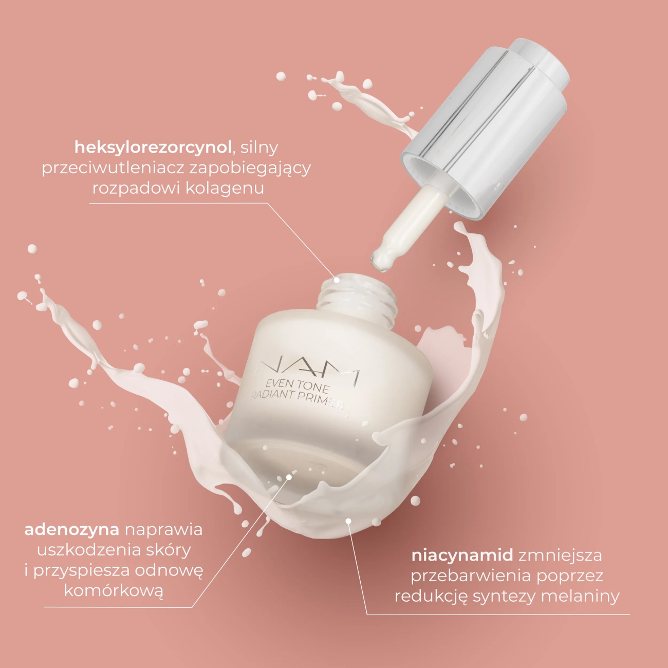 NAM Rozświetlające i nawilżające serum pod makijaż Even Tone Radiant Primer